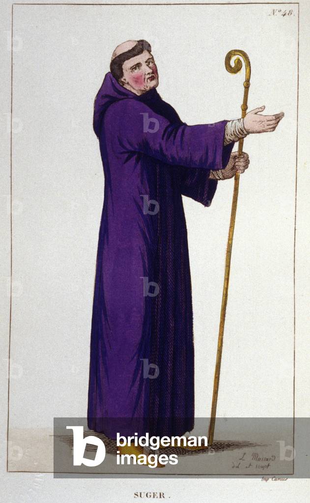 Portrait of Abbe Suger (1081 - 1151).