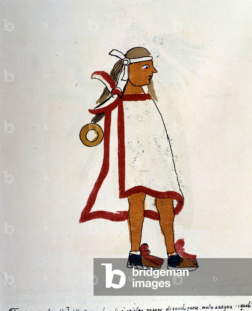 "Mann des aztekischen Volkes im Codex Vaticanus 3738 (Codex Vat. Rios) genannt werden. Faksimile des Manuskrip