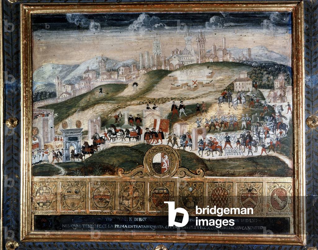 Arrival in Siena of Cosimo I of Medici (1389 - 1464) - National Archive, Siena.