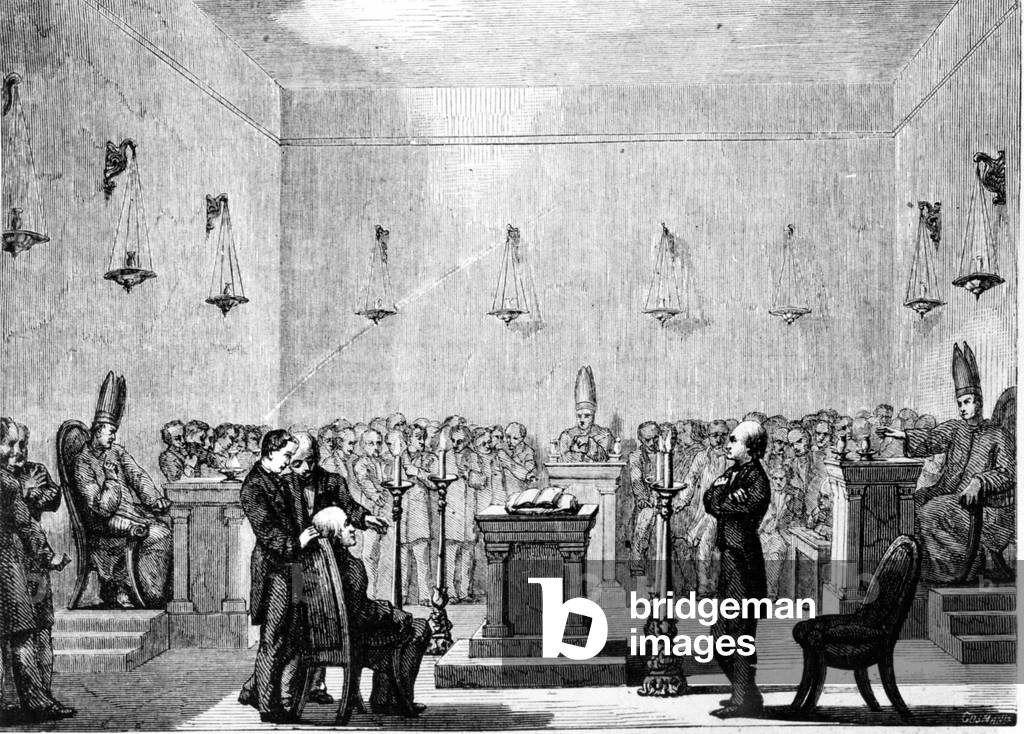 Reception of a Mormon neophyte, 1850.