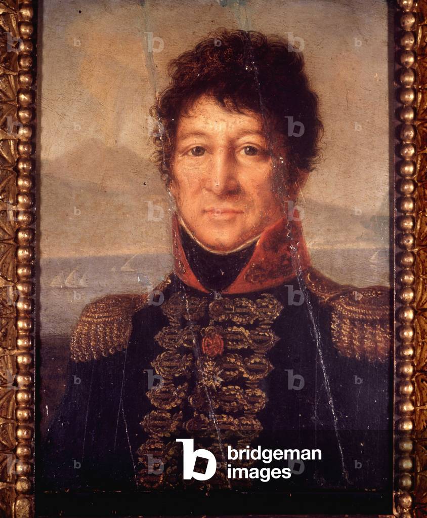 Portrait of Joachim Murat (1767 - 1815). Anonymous painting early 19th century. Museo Napoleonico in Rome