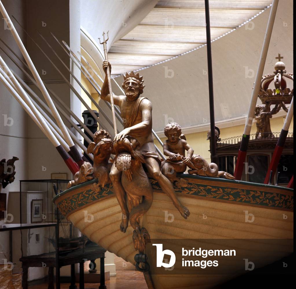 Bow figure of the Imperial Canoe of Napoleon I, 1810. Sun. L 1880 x l.380 x H 545 cm Paris Musee de la Marine