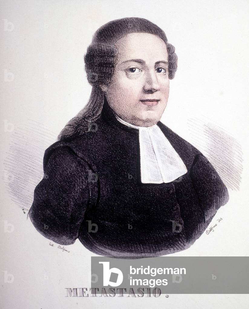 Portrait of Pierre Metastase (or Pietro Metastasio) (1698 - 1782).