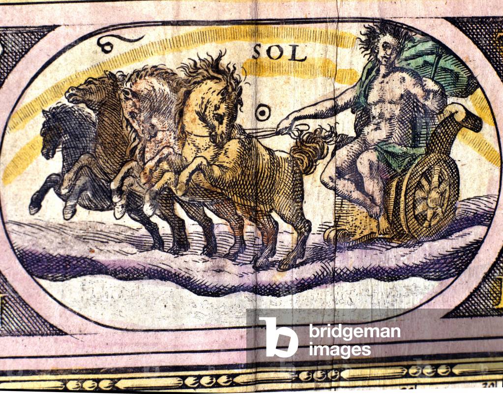 The Sun. 17th century engraving.