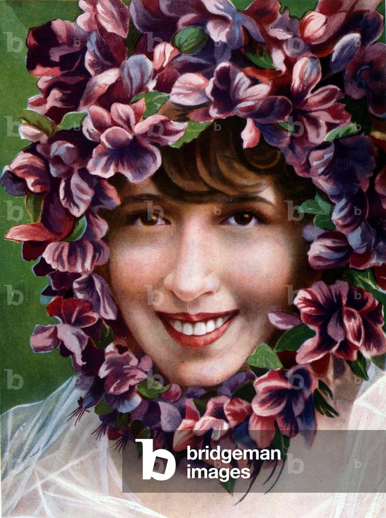 Portrait de Mistinguett (Mistinguette), d'aprés une illustration des années 1920.