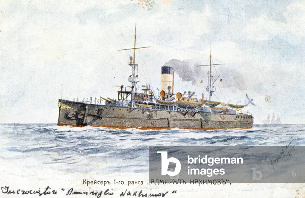 Bateau russe Amiral Nakhimov, 1904.