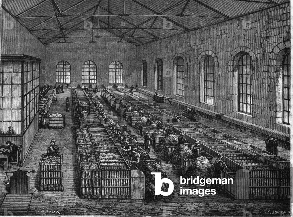 Paper making in the 19th century.
