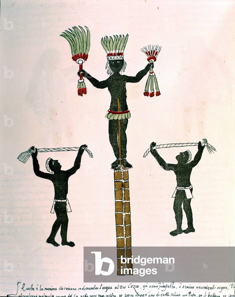 Aztec Games in Codex Vaticanus 3738 (Codex Vat. Rios.). Facsimile of the manuscript by Dominican Pedro de los Rios, between 1570 and 1589, Bibl. Vatican.