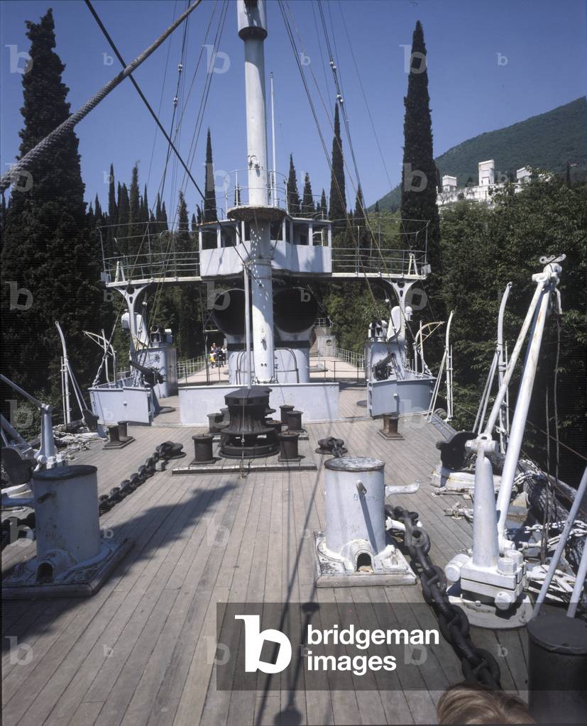 Gardone Riviera. Il Vittoriale. House of Gabriele d'Annunzio - boat 'Puglia'