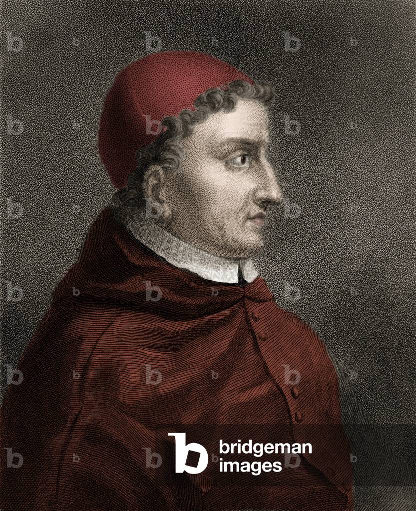 Francisco Jimenez de Cisneros (Gonzalo Jimenez de Cisneros) (1436-1517) cardinal, religious reformer and Spanish statesman - Engraving of the 19th century