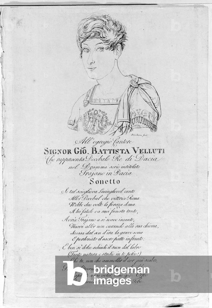 Giovanni Battista Velluti (1781-1861), last opera castrate.