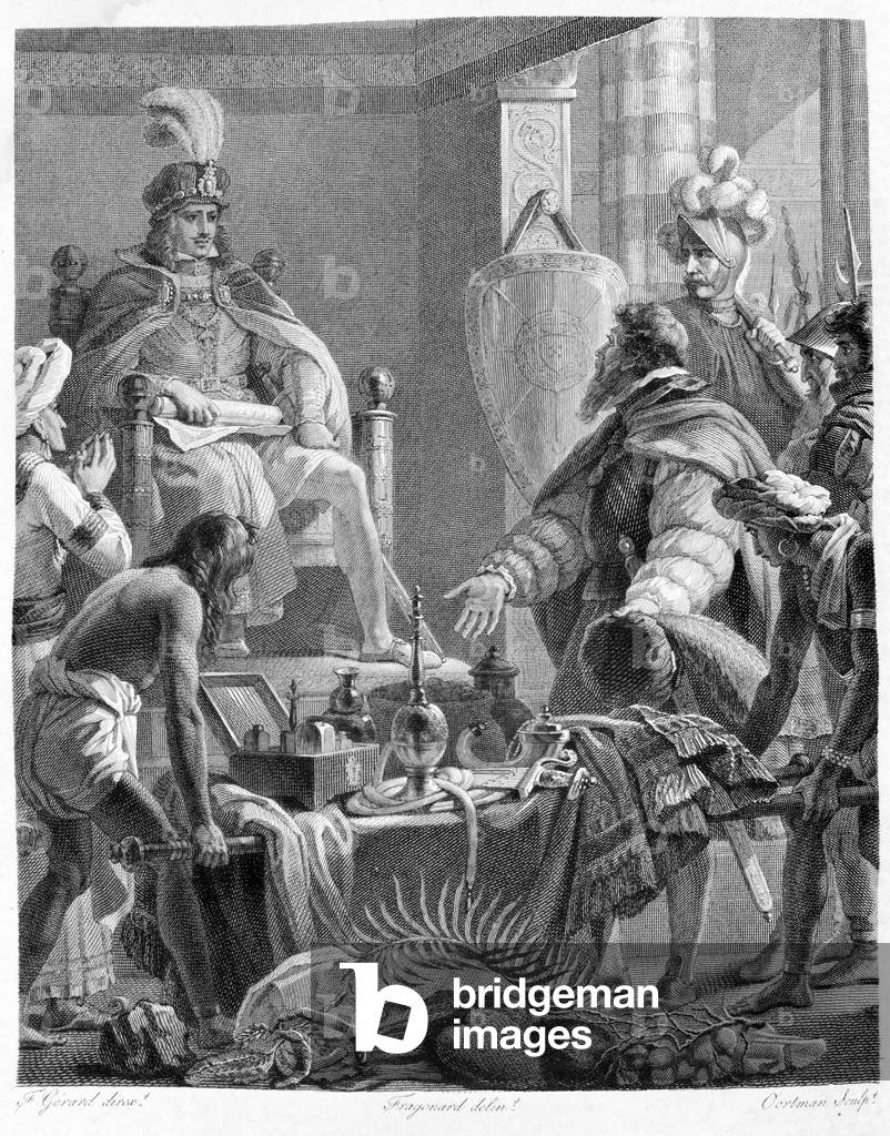 King Manuel I the Great (1469 - 1521) received Vasco de Gama.