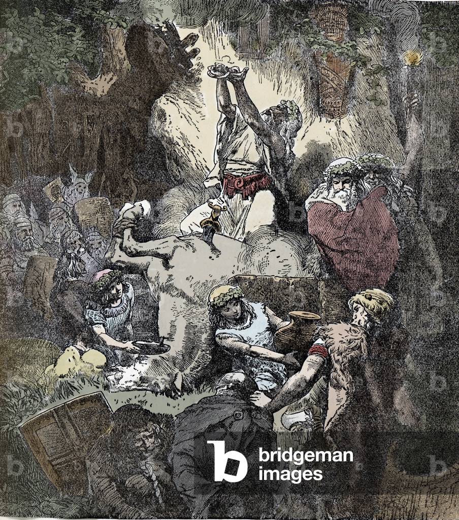 Sacrificio alle divinità pagane - Civiltà celtica: Sacrificio di un cavallo alle divinità della fertilità