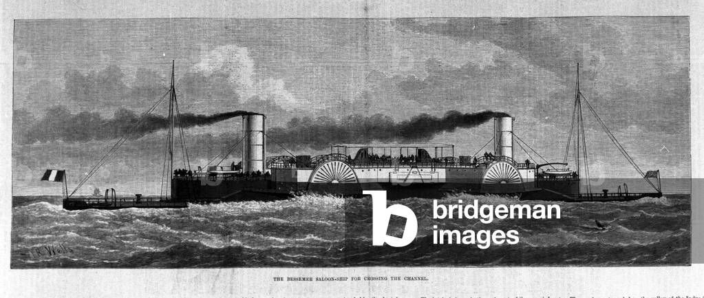 boat designed against seasickness by Henry Bessemer (1813-1898).