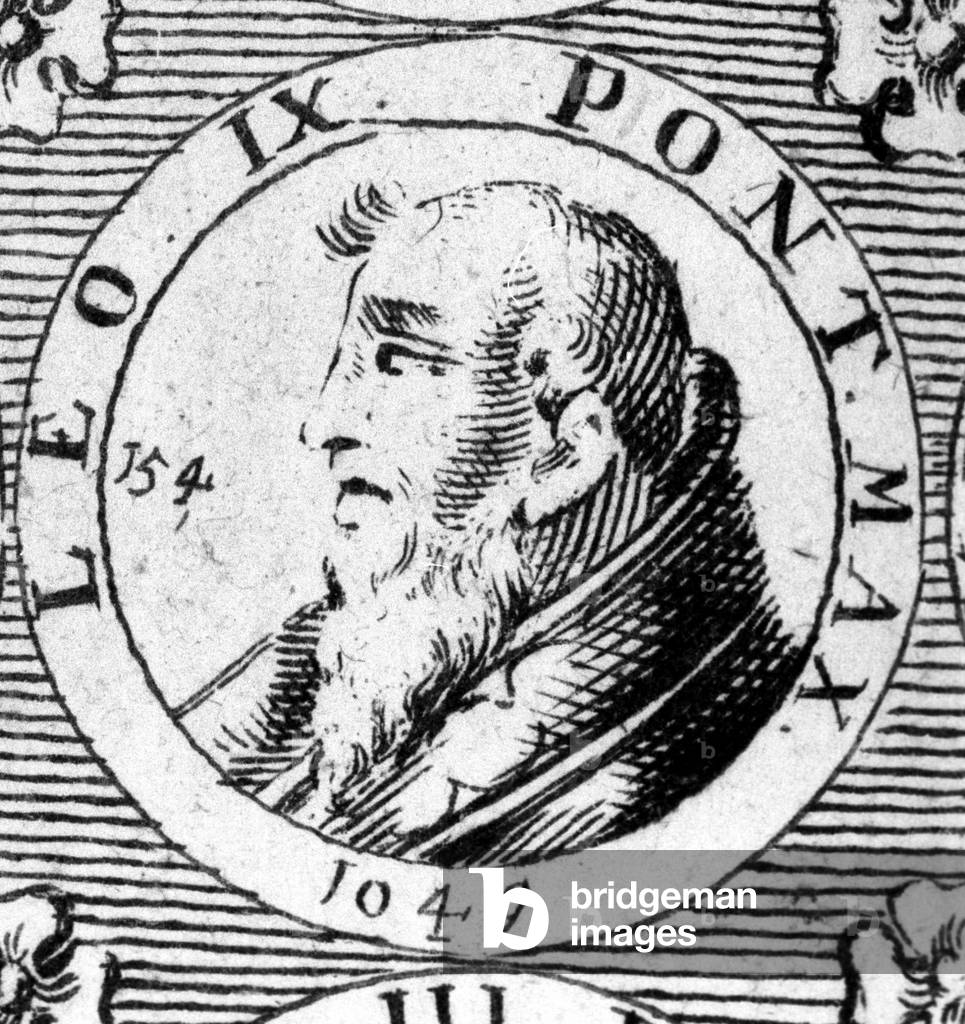 Portrait of Pope Leon IX (1002-1054).