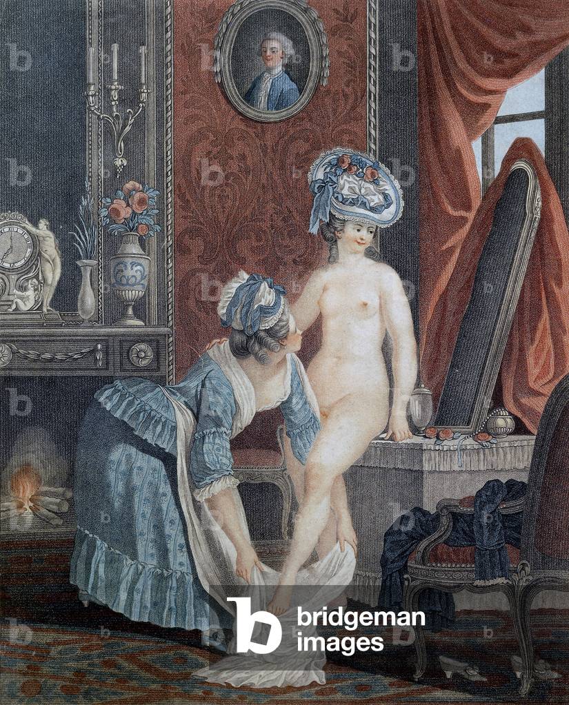 Die Toilette von Louis Marin Bonnet (1736 - 1793).