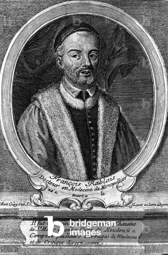 Portrait of François Rabelais (1495 - 1553), French writer.