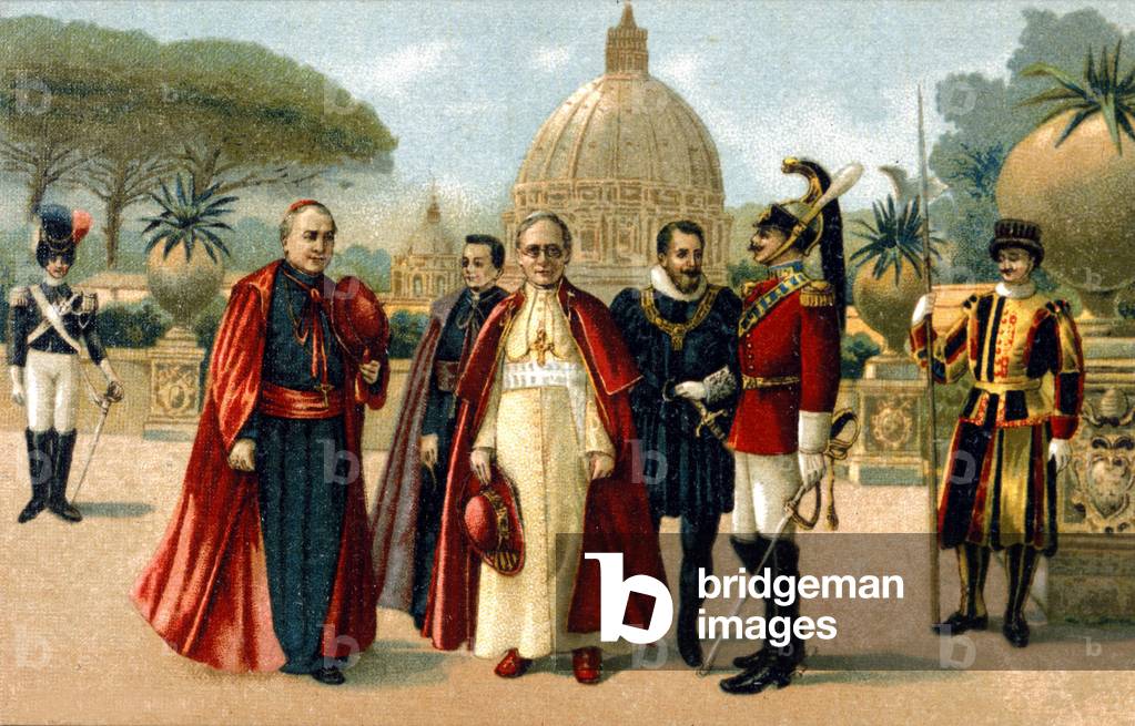 Benedict XV (1854 - 1922). chromolithograph of the late 19th century..