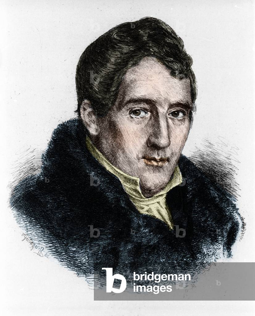 portrait of the German composer Louis Spohr (1784-1859).