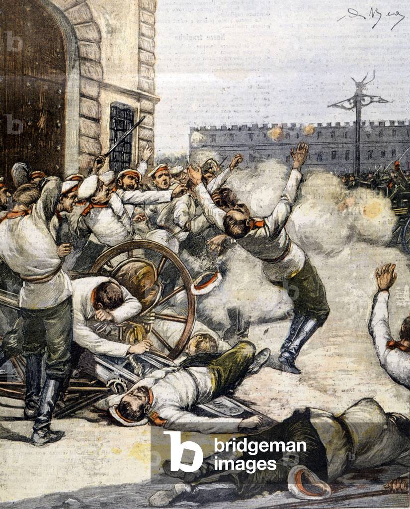 Immagine di Disegno "Rivoluzione in Russia. Gli ammutinati di Sveaborg. 1906." 1906 di Unknown Artist