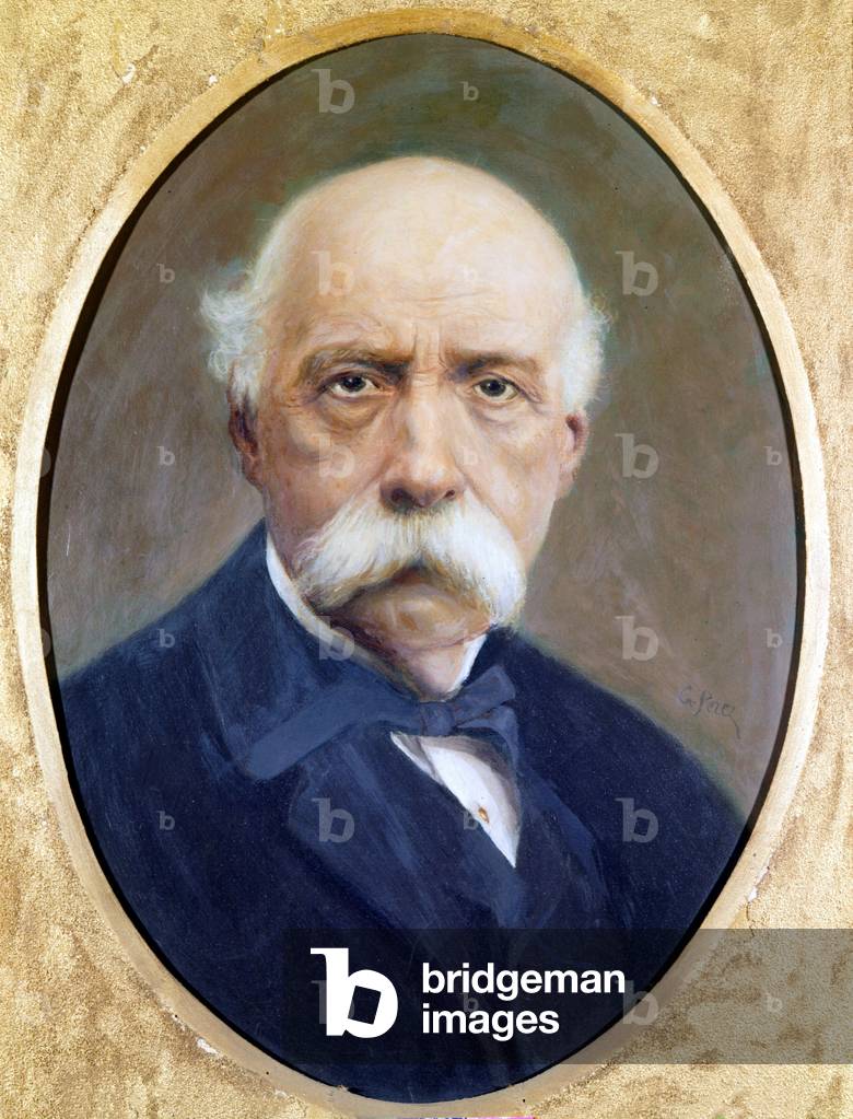 Francesco Crispi (1819 - 1901), Italian politician. Painting by G. Perez. Musee du Risorgimento in Rome.