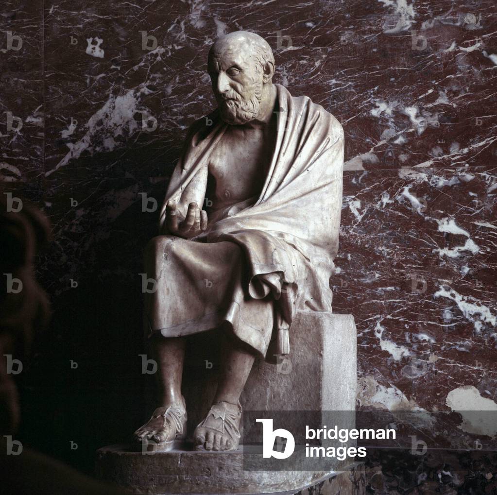 Statue of Chrysippe (-280 - -204) preserved at the Louvre Museum