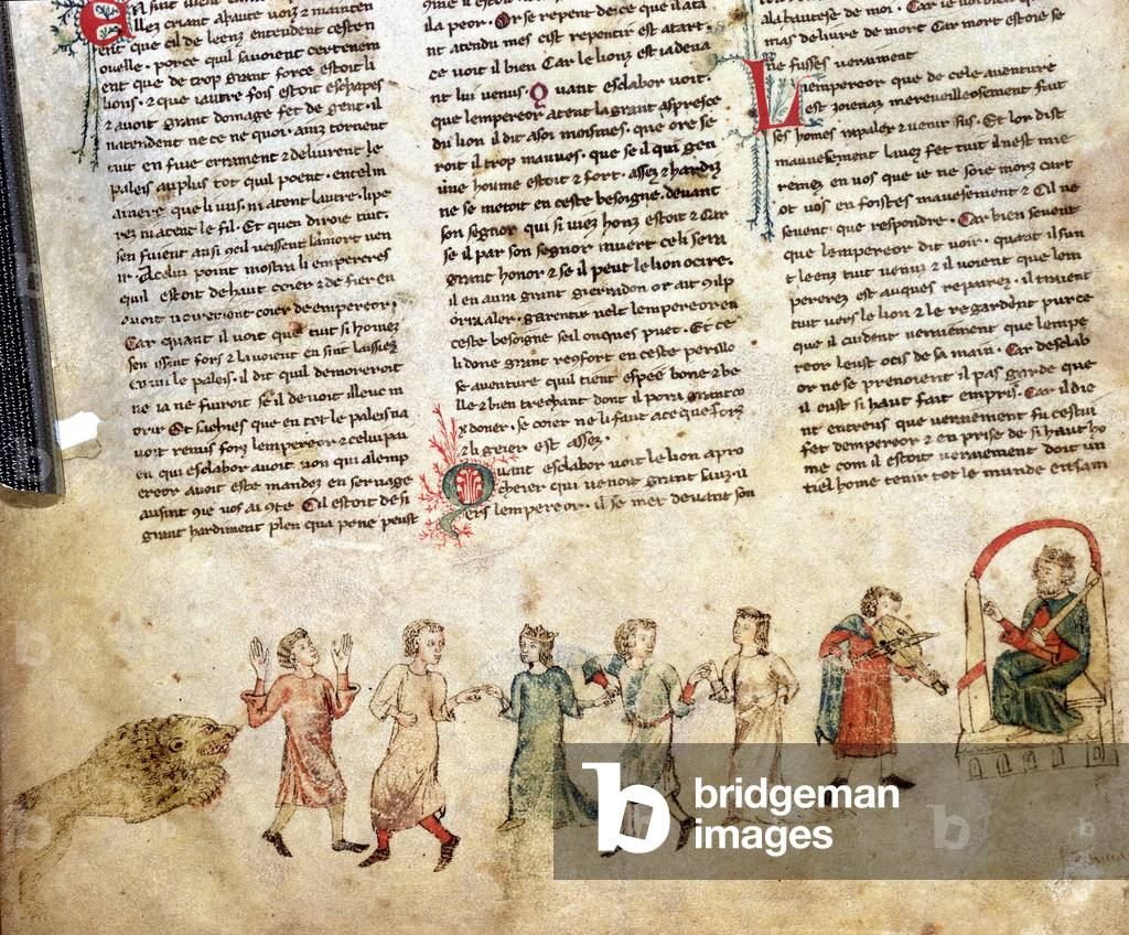 Music and dance at the court of King Arthur (in his presence).