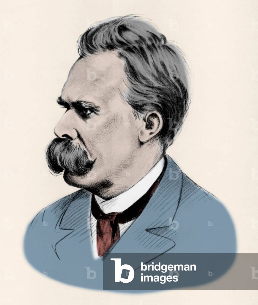 Portrait of the German philosopher Friedrich Nietzsche (1844-1900).