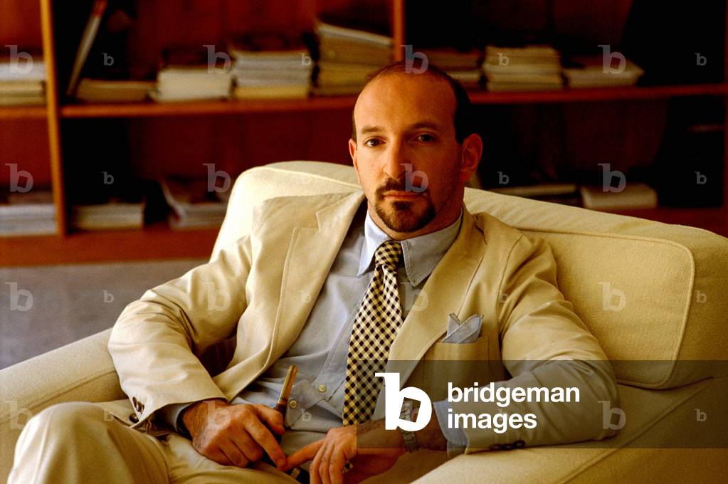 Portrait of the Italian writer Alessandro Piperno.