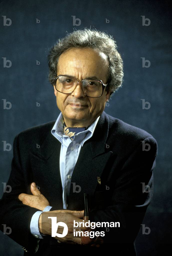 Portrait of Adonis (Ali Ahmad Said Esber), Lebanese writer.