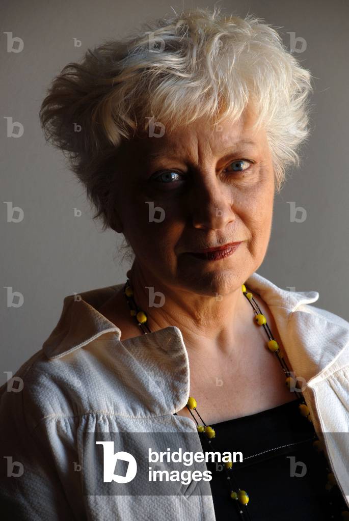 Portrait of Anne Marie Garat (Anne-Marie), French writer in 2009.