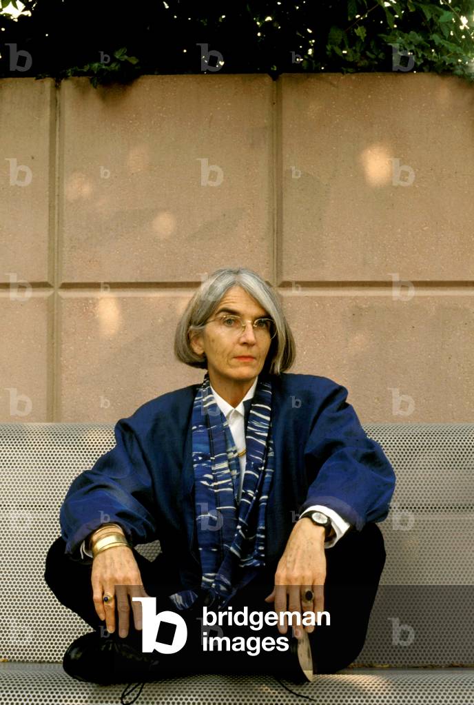 Portrait of the American writer Donna Leon (1942 -). 2001