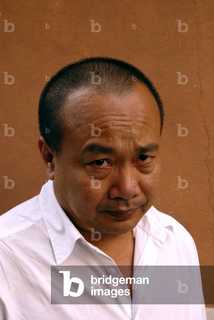 Portrait of the writer Rithy Panh. photography 2008