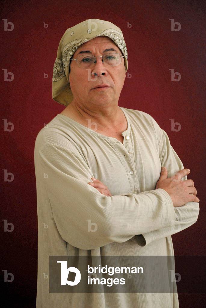 Portrait of the writer Pedro Lemebel. Photography 09/2008
