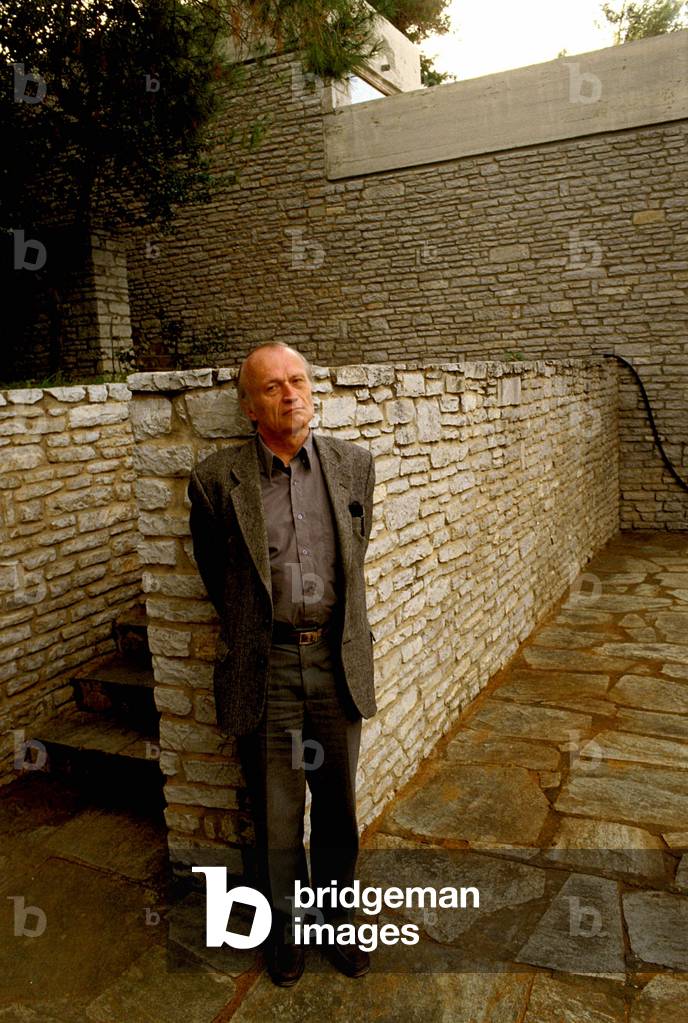 Portrait of the Czech writer Petr Kral.