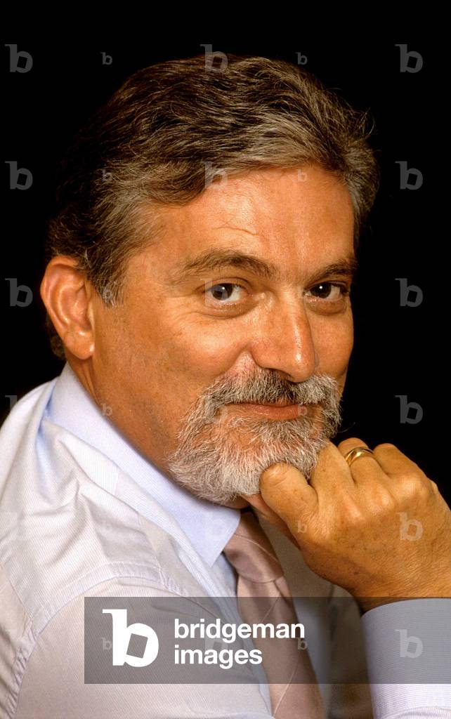 Portrait of the Italian writer Roberto Pazzi