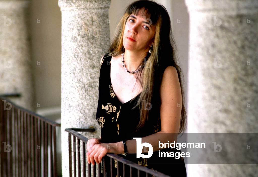 Portrait of the writer, Laura Pariani, born in Busto Arsizio (Italy) in 1951.