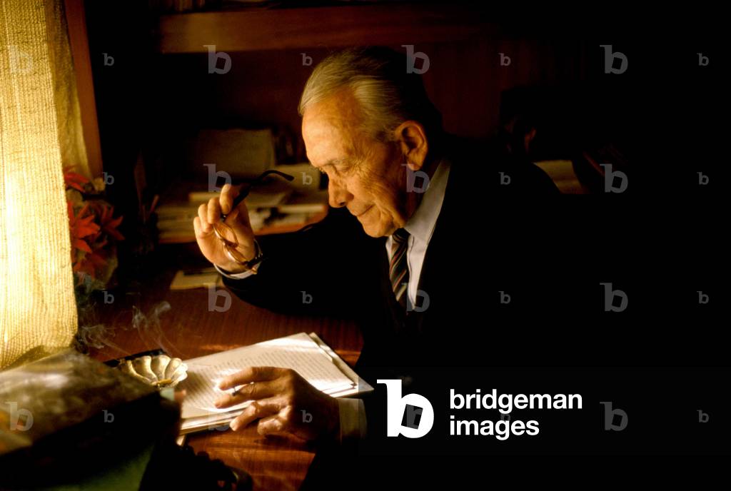 Portrait of the Italian writer Nuto Revelli.