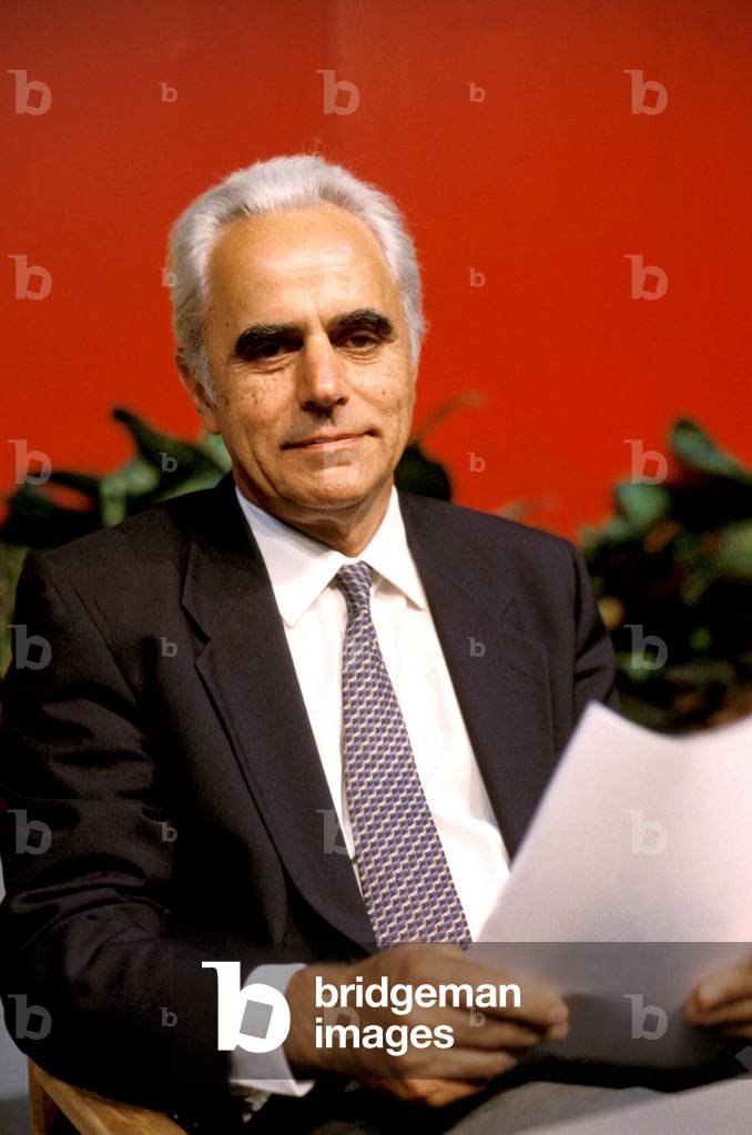 Portrait of the Italian historian and politician Pietro Scoppola (1926-2007)