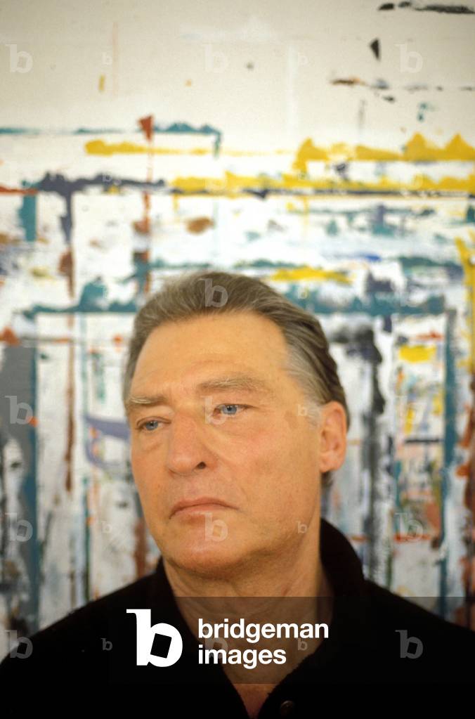 Portrait of the Italian painter and writer Emilio Tadini (born 1927).