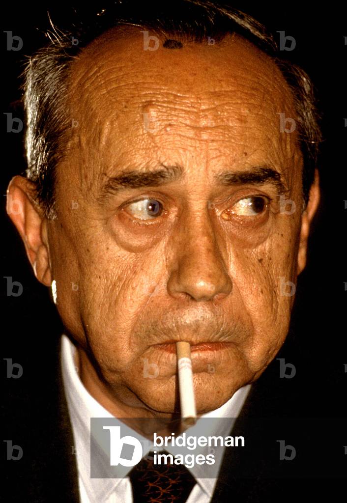 Portrait of Leonardo Sciascia Italian writer.