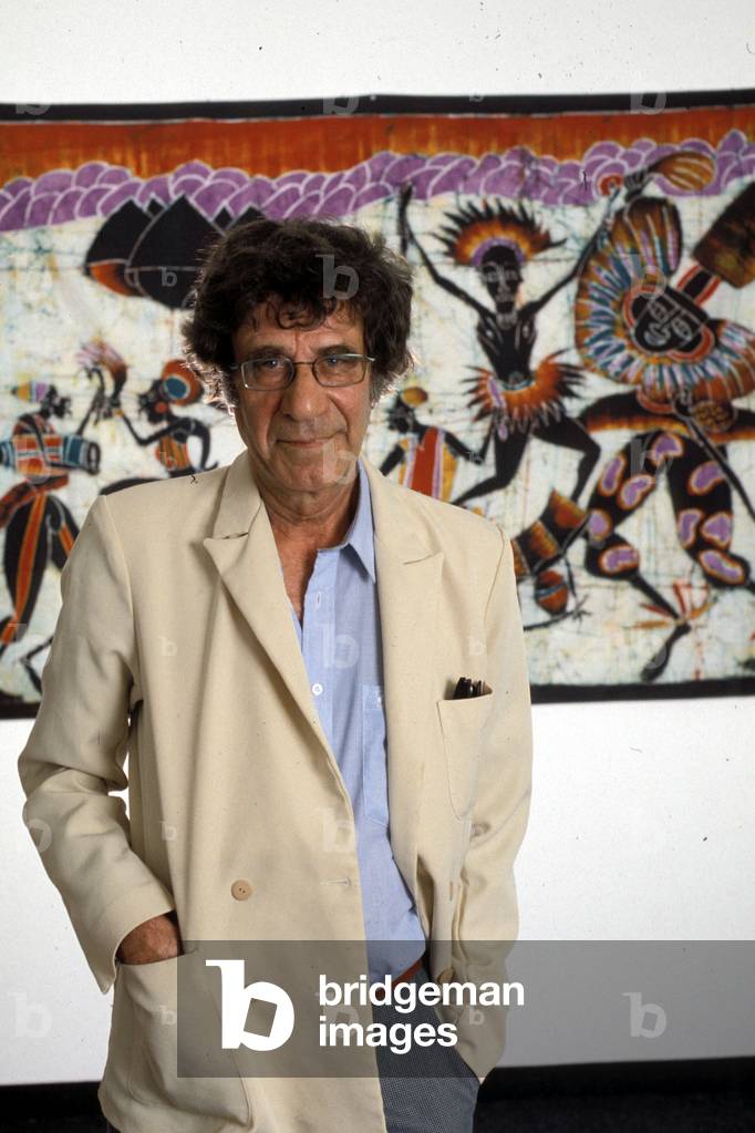 Portrait of Moroccan writer Driss Chraïbi (born 1926).