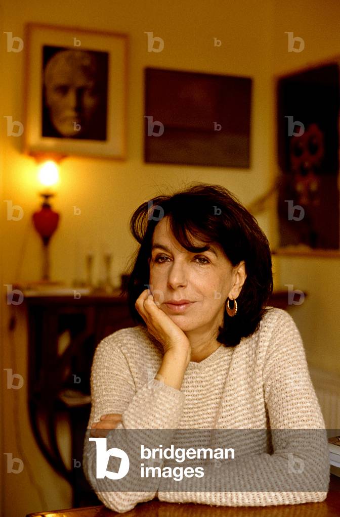 Portrait of the Italian writer Elisabetta Rasy.