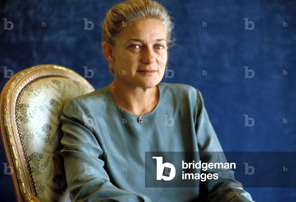 Portrait of Elisabeth Badinter, French writer.