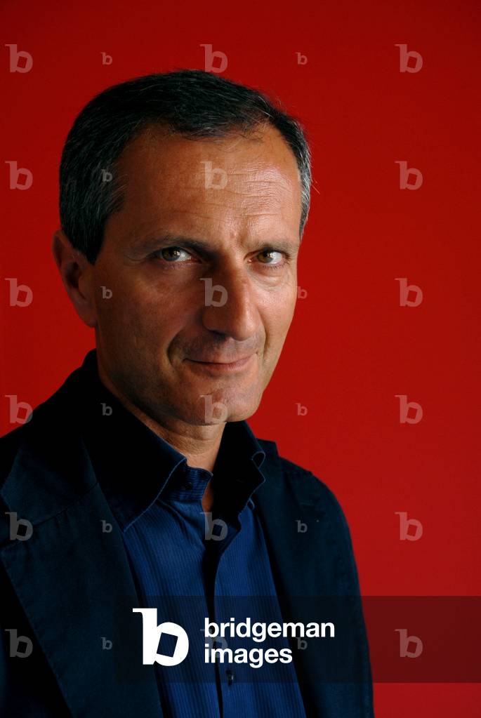 Portrait of the writer and writer Gianrico Carofiglio in May 2008