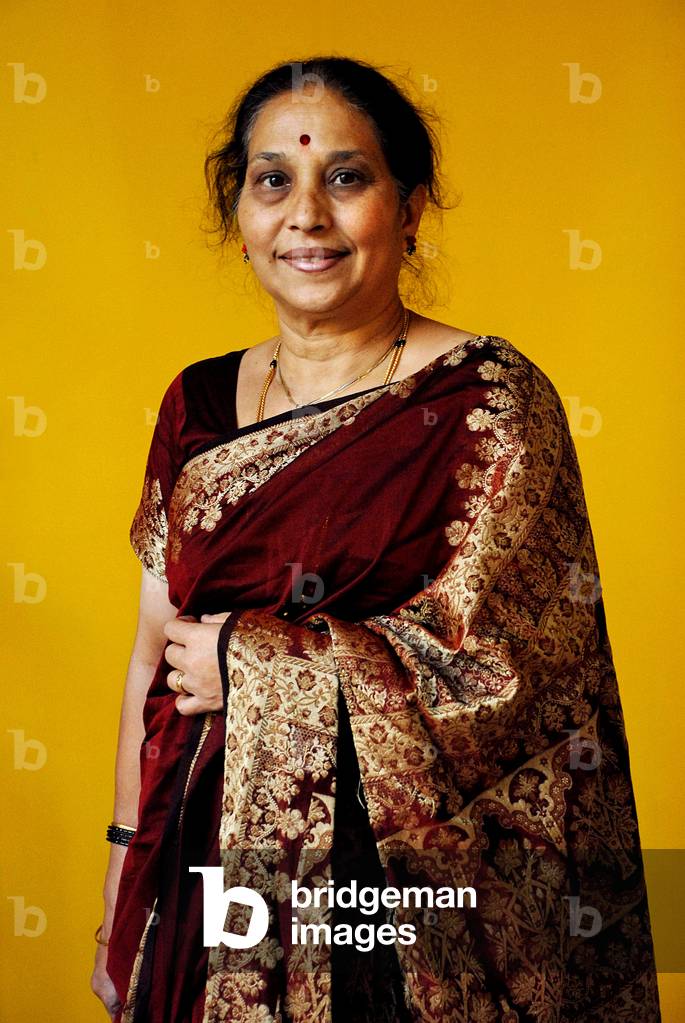 Portrait of the writer Gayathri Murthy. Photography May 2008.