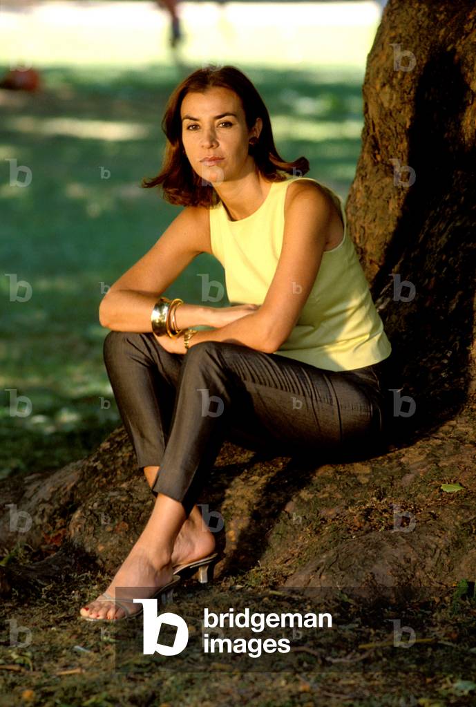 Portrait of the writer Carmen Posadas.