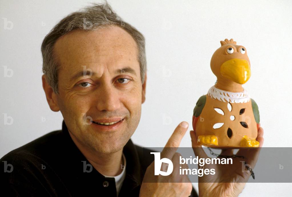 Portrait of the Italian writer Ugo Riccarelli.