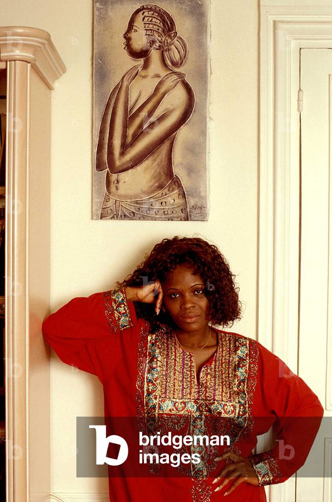 Portrait of Calixthe Beyala, writer born in Cameroon in 1961.
