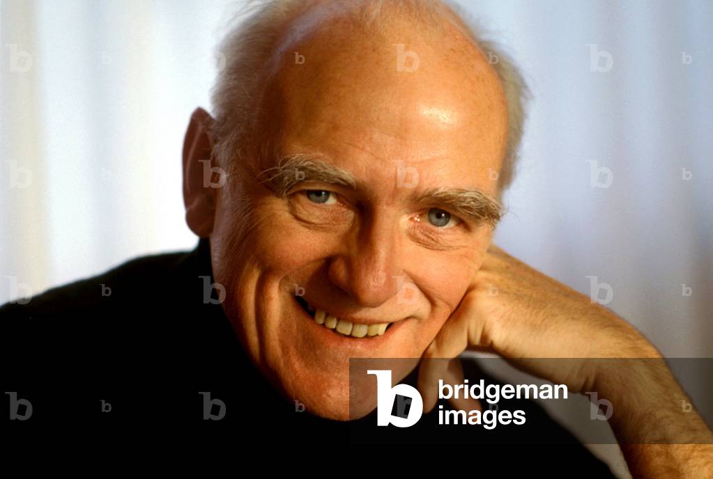 Portrait of American writer Donald E. Westlake around 1990.